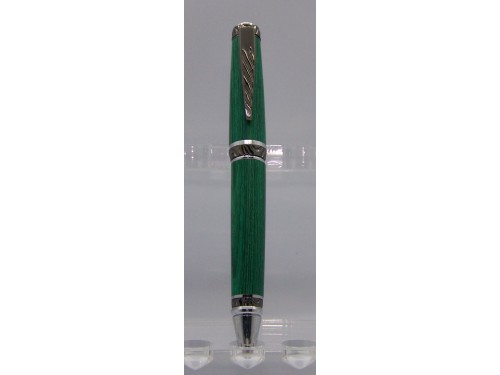 Green stained ash ultra cigar pen black chrome finish